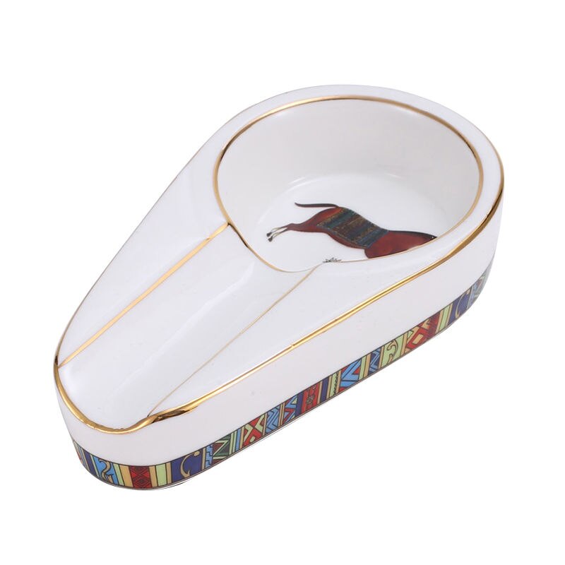 Cigar Gadgets Home Cigar Ashtray Portable Ceramic Cigars Ash Tray Tobacco Cigarette Ashtrays Holder - woodenworld