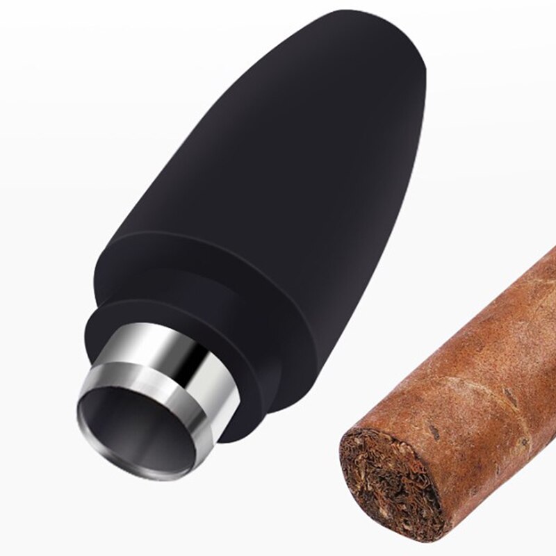 Cigar Punch Cutter Rubber Clip