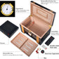 Cigar humidor in precious black wood and 18k gold